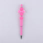 Pink Heart Silicone Beaded Pens Handmade Novelty Office School Gift 9