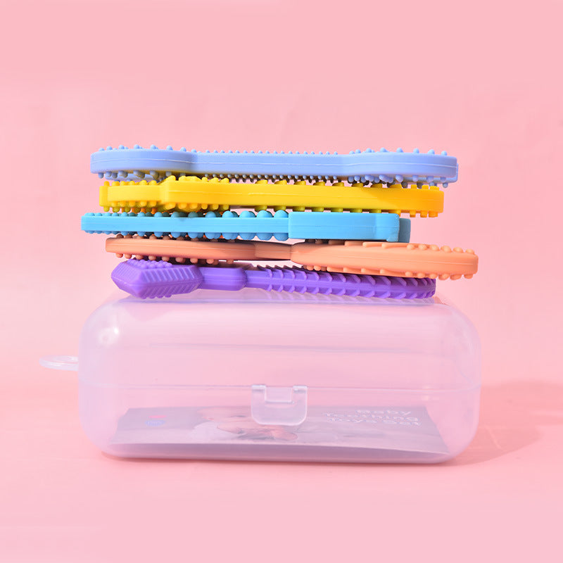 Silicone Teether Tool Set Hammer Wrench Pliers Chew Toy for Baby 2