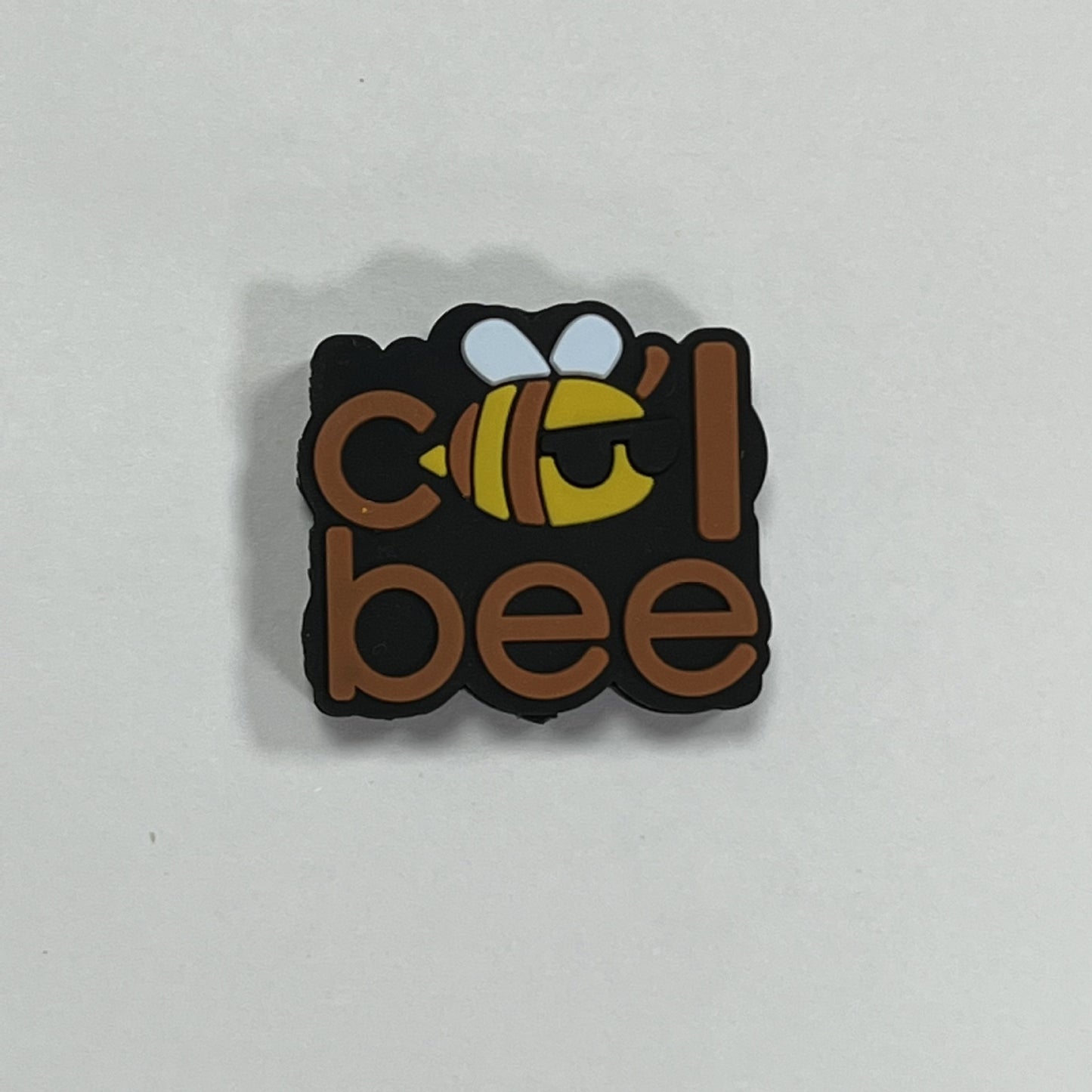 20pcs Silicone Focal Beads Glow In The Dark Animal Bee With Printed Text 7