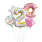 Digital Donut Number Foil Balloon Birthday Party Decoration 32 Inch 7