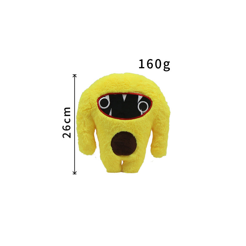 Toothed Monster Plush Toy Soft Stuffed Animal Doll Set 6
