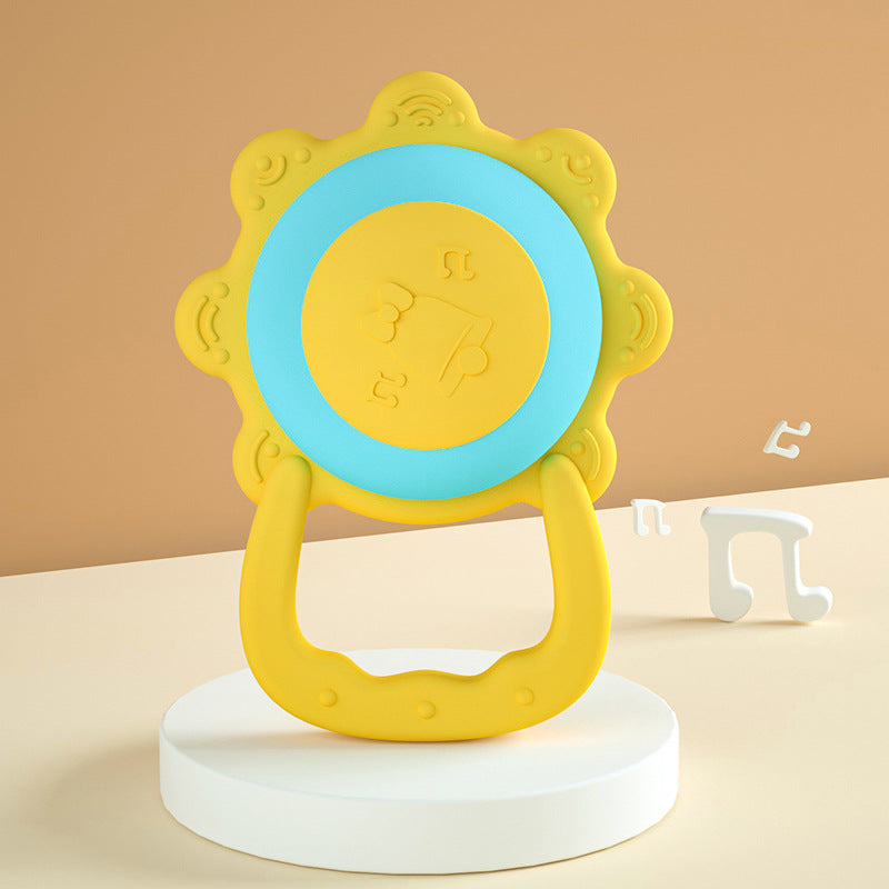 Silicone Baby Teether Toy Sun Drum Shape 2 Pcs Set 7