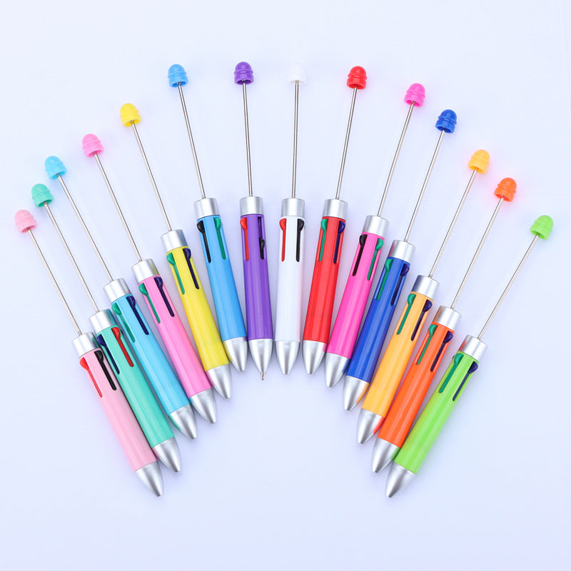 Four-Color Beadable Ballpoint Pens Bullet Tip 1.0mm DIY Craft Supplies