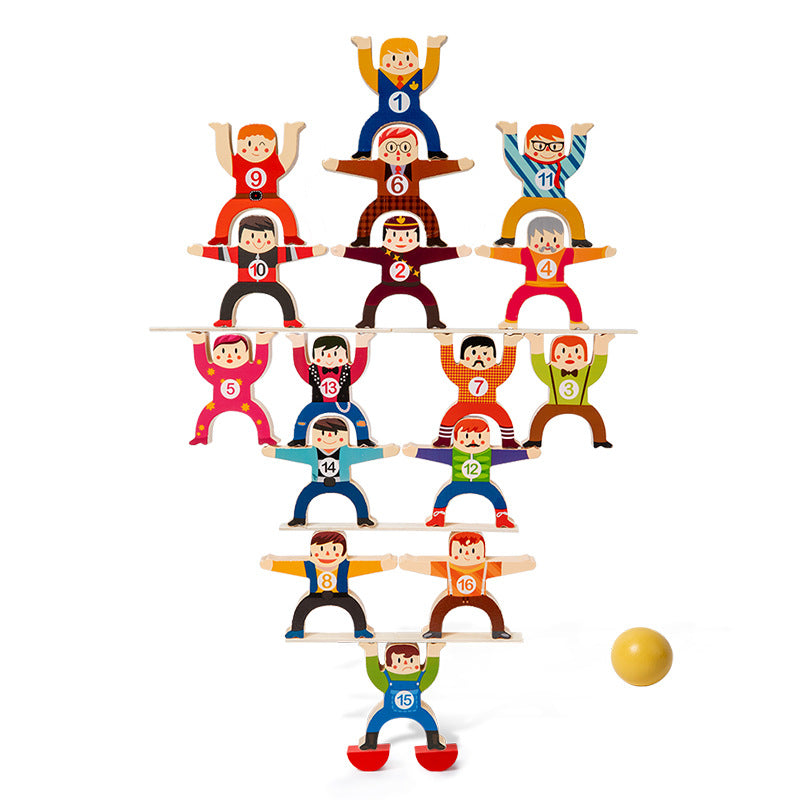 Wooden Balance Stacking Toys Educational Fine Motor Skills