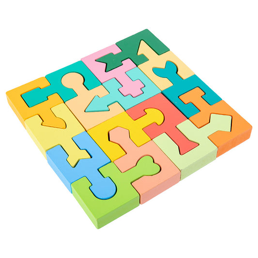 Wooden Geometric Matching Montessori Toys Shape Sorting Puzzle