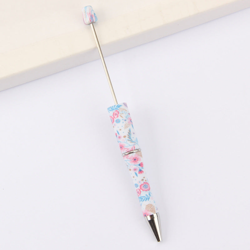 Printed Pattern Beadable Ballpoint Pens DIY Craft Supplies 15