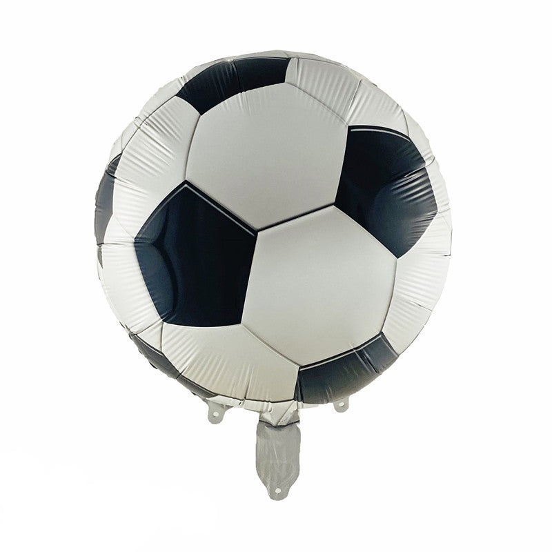 Sports Ball Foil Balloons Party Decoration Set 18 Inch 5pcs 13