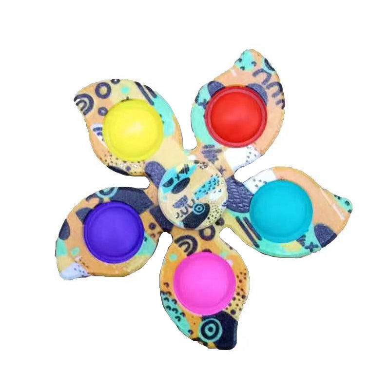 Silicone Pop It Fidget Toy Flower Shape Sensory Toy 8