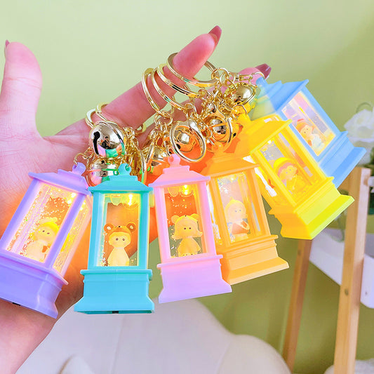 Lighthouse Girl Acrylic Keychain Lantern Charm