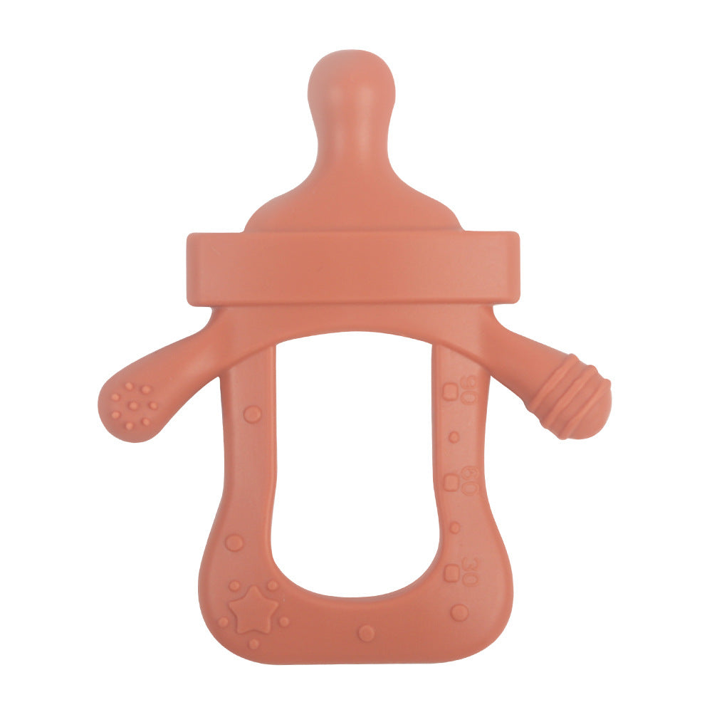 Silicone Baby Teething Toy Bottle Shape for Infant 32