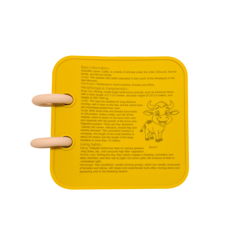 Silicone Baby Finger Training Flip Page Bath Teether 5