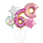 Digital Donut Number Foil Balloon Birthday Party Decoration 32 Inch 10