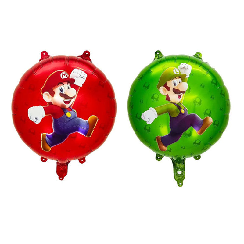 Super Mario Foil Balloons Party Decoration Set 5pcs 20
