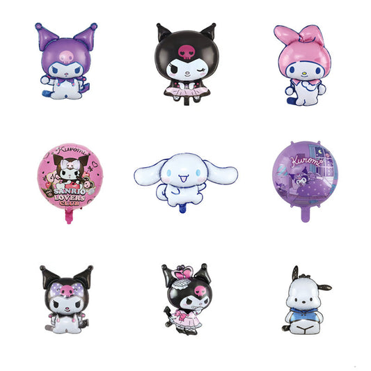 Sanrio Kuromi Melody Foil Balloons Birthday Party Decoration 5pcs
