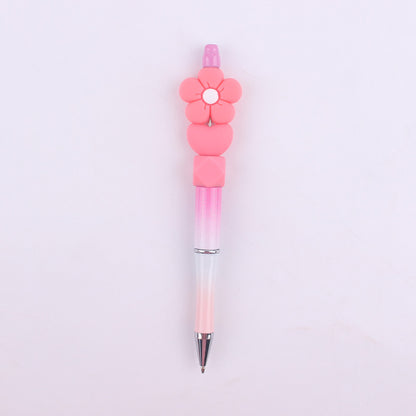 Daisy Flower Silicone Beaded Pens Ballpoint Novelty Handmade Gift 18