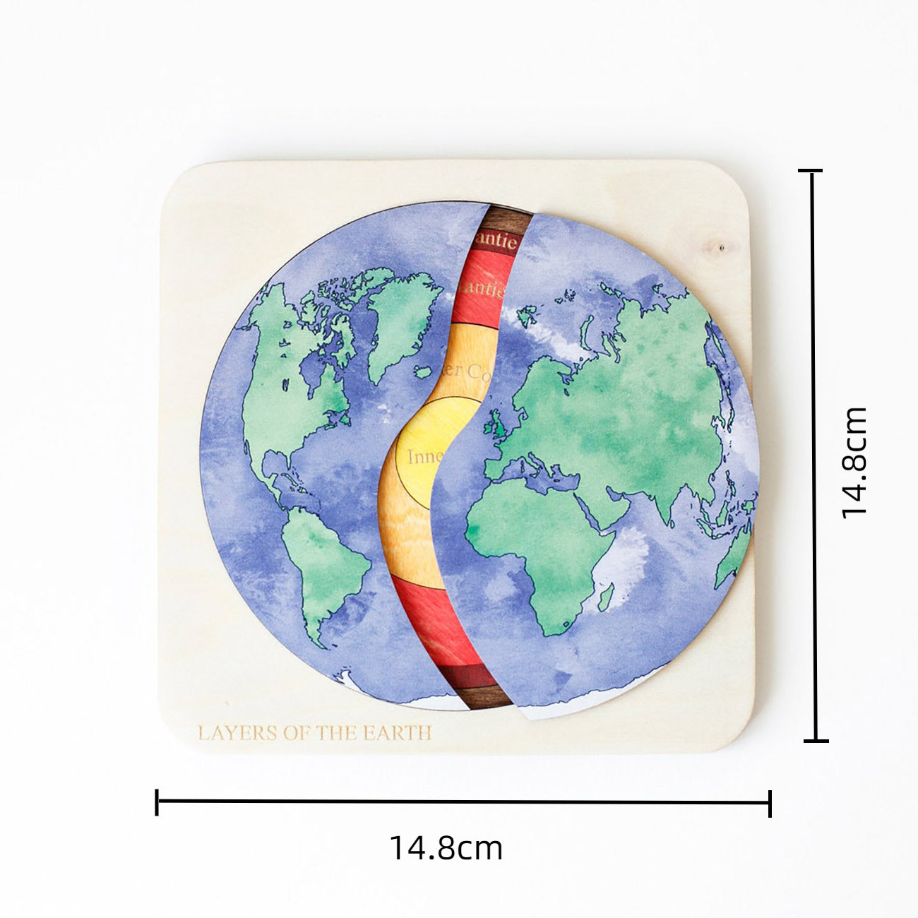 Wooden Earth Layer Puzzle Educational Toy for Kids