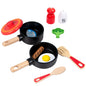 Wooden Cookware Kitchen Montessori Toys for Toddlers 6