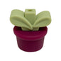 20Pcs Silicone 3D Focal Beads Flowerpot Grass With Leaf Detail 20