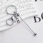 DIY Beadable Keychains Stainless Steel 14.8x3.0cm Craft Supplies 8