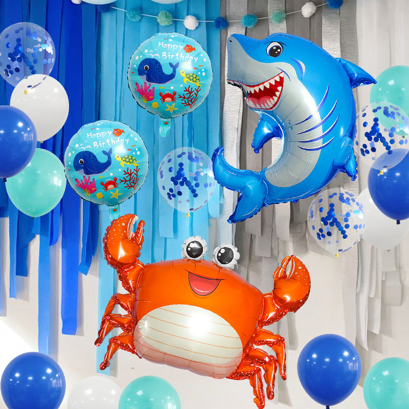 Marine Animal Foil Balloon Set Birthday Party Decoration 20pcs 3