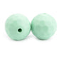 20pcs 12mm 15mm Macaron Polyhedron Silicone Beads Single Color 3