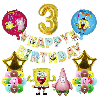 SpongeBob SquarePants Foil Balloon Set Birthday Party Decoration 2Set 5