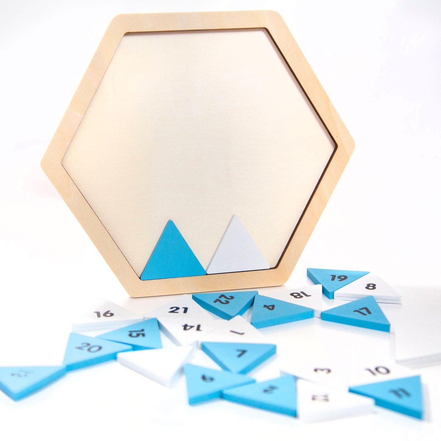 Wooden Triangle Puzzle Montessori Toys Educational Toy for Kids 2