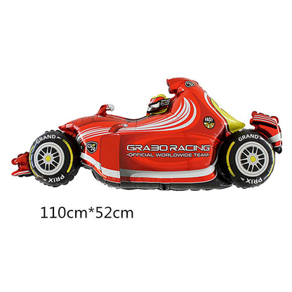 Racing Car and Tire Foil Balloon Set Birthday Party Decoration 5pcs 13