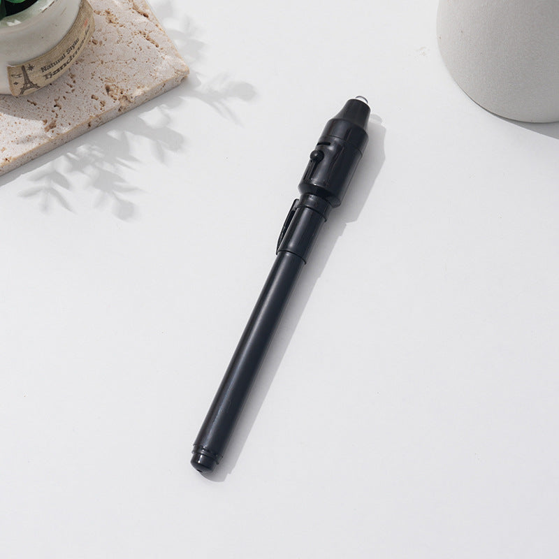 Multi Functional Sharp Tip LED Invisible Ink Pen Magic Light Toy 13cm 12