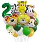 Jungle Animals Foil Balloon Set Birthday Party Decoration 6