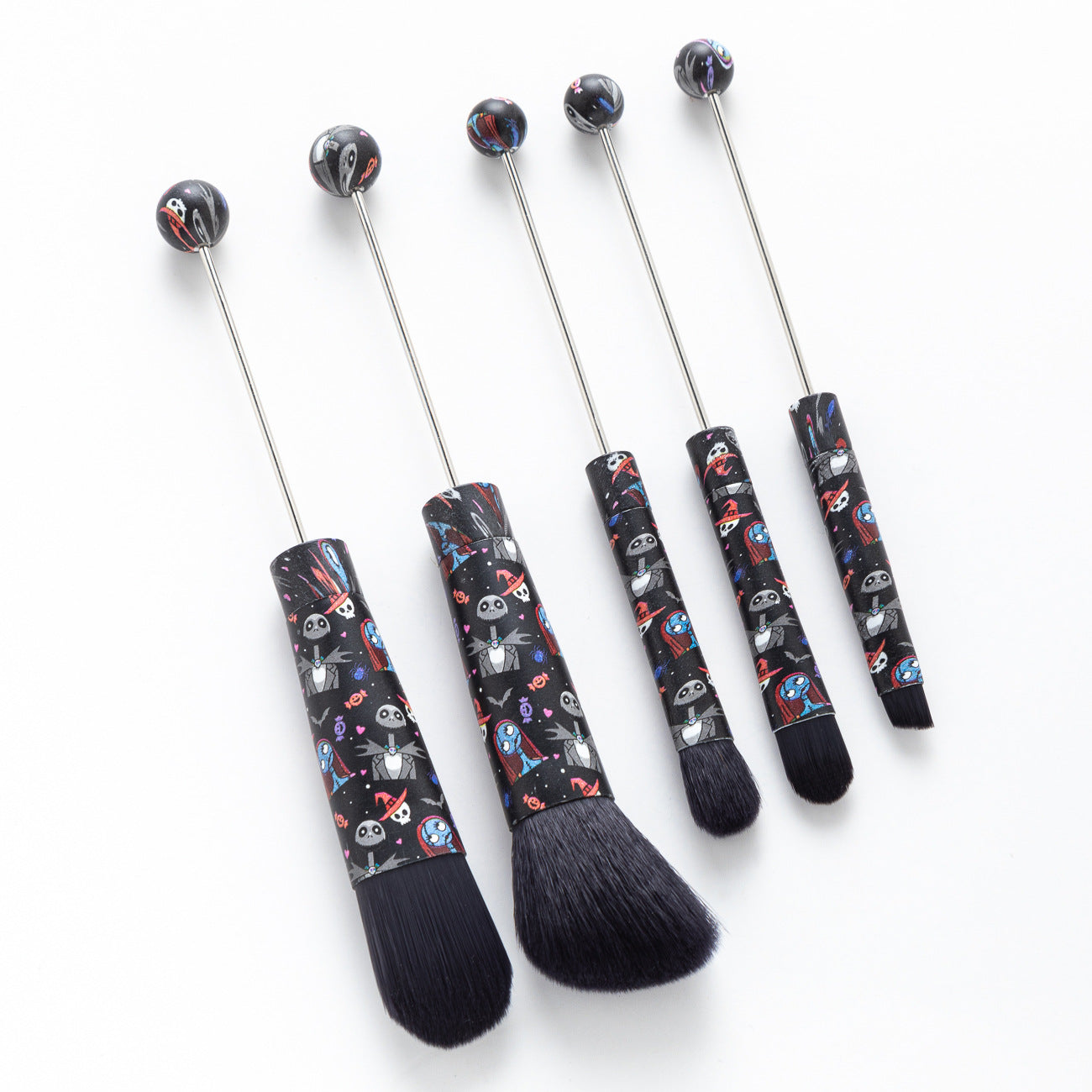 5Pcs Halloween Christmas Beadable Makeup Brush Set DIY Craft Supplies 10