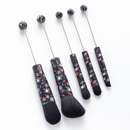 5Pcs Halloween Christmas Beadable Makeup Brush Set DIY Craft Supplies 10