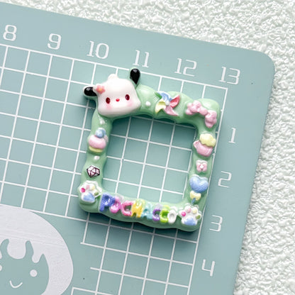10Pcs Cute Photo Frame Acrylic Beads Bright Sanrio DIY Craft 8