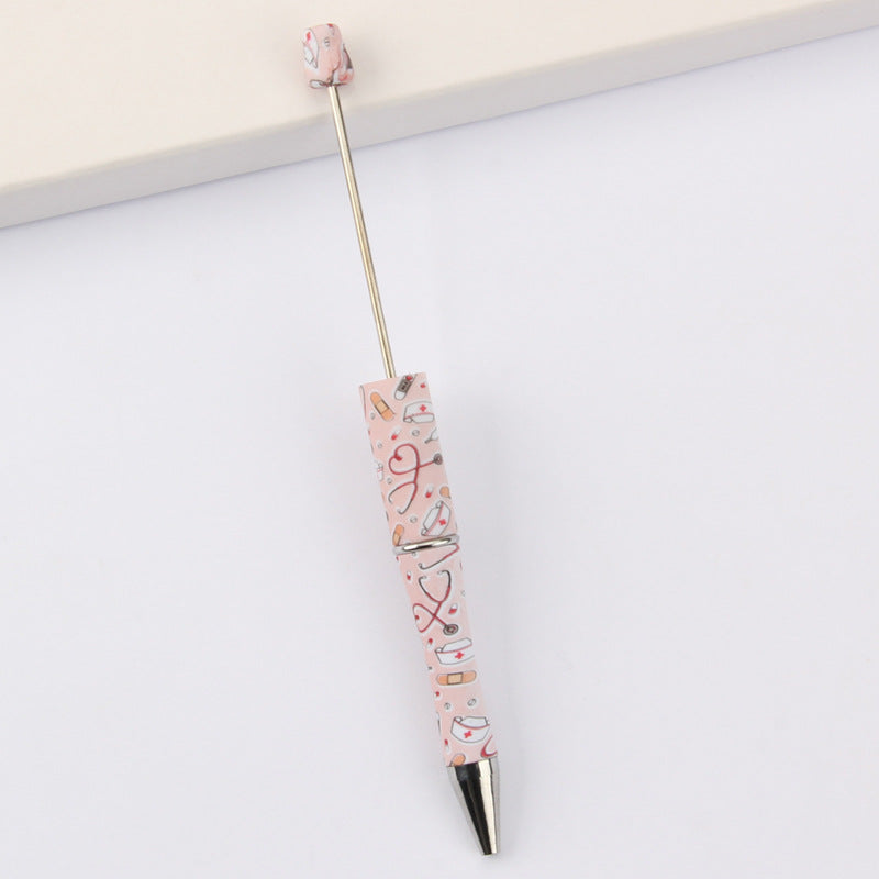 Printed Pattern Beadable Ballpoint Pens DIY Craft Supplies 38