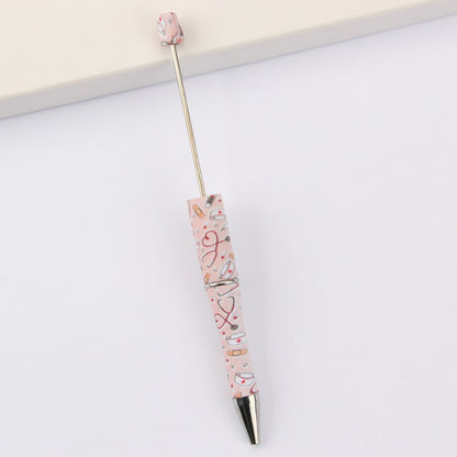 Printed Pattern Beadable Ballpoint Pens DIY Craft Supplies 38