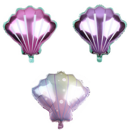Shell Foil Balloons Birthday Party Decoration 5pcs