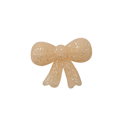 20Pcs Silicone Focal Beads Bow Cross Solid Luminous Design 31