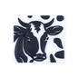 20Pcs Silicone Focal Beads Farm Highland Cattle Square Cow Design 8