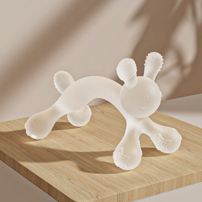 Silicone Baby Teether Lying Down Rabbit Shape Baby Teethers 5