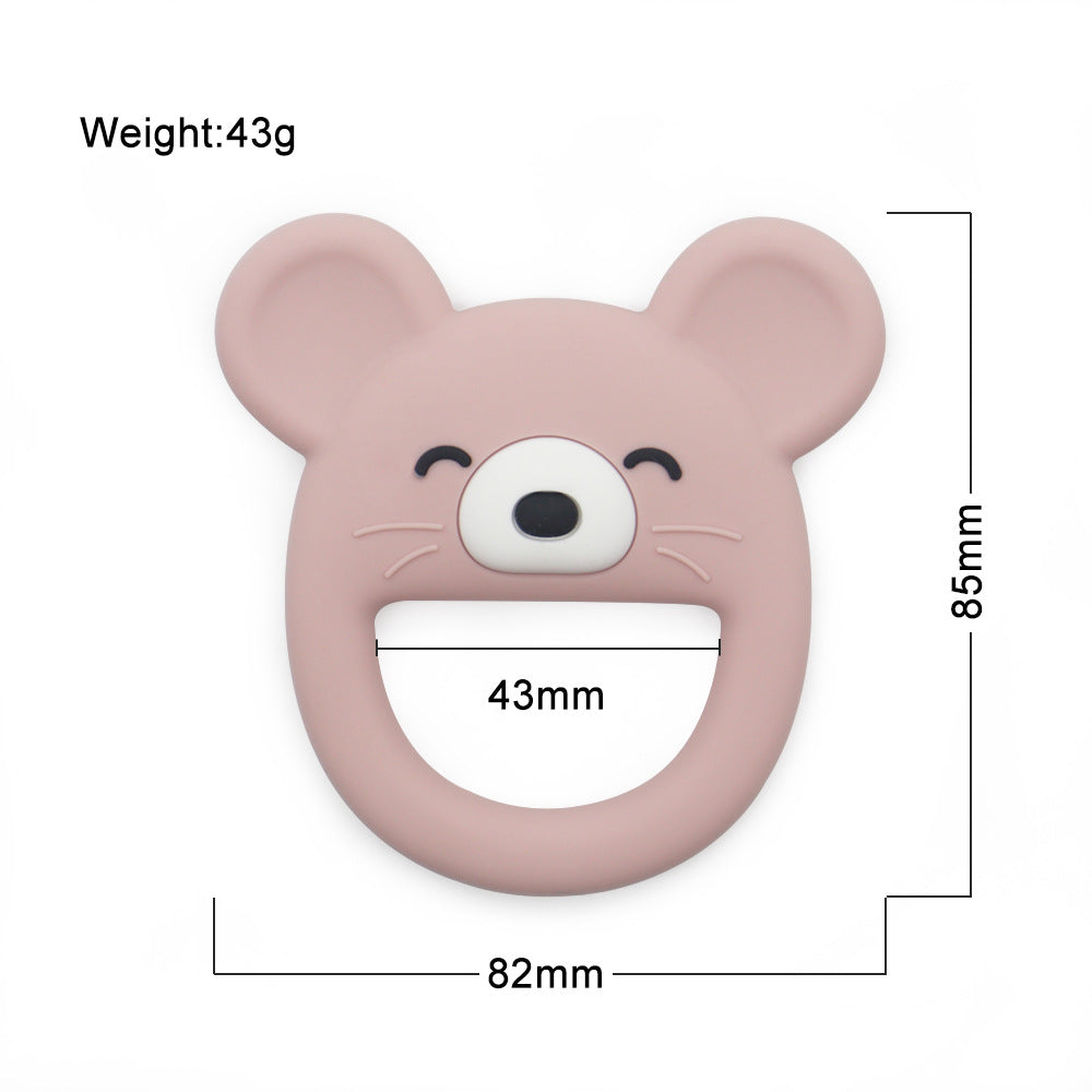 Silicone Baby Teething Toy Mouse Shape 10 Pieces Set 3