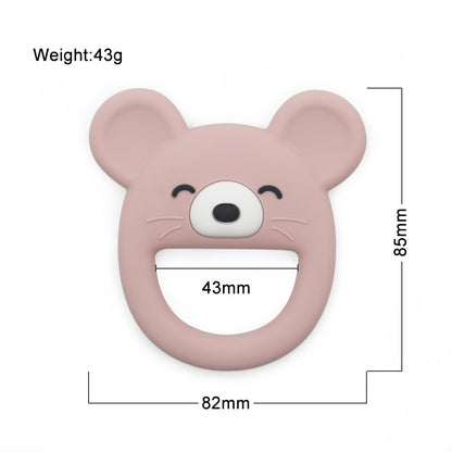 Silicone Baby Teething Toy Mouse Shape 10 Pieces Set 3