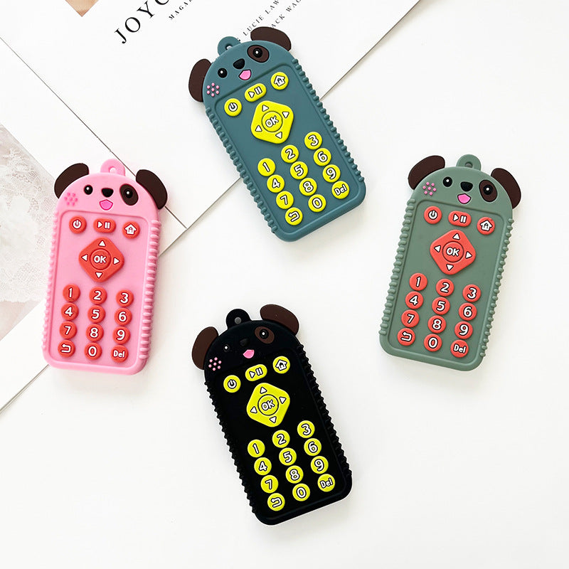 Animal Shape Silicone Teether Toy for Baby Puppy Rabbit Bear 3