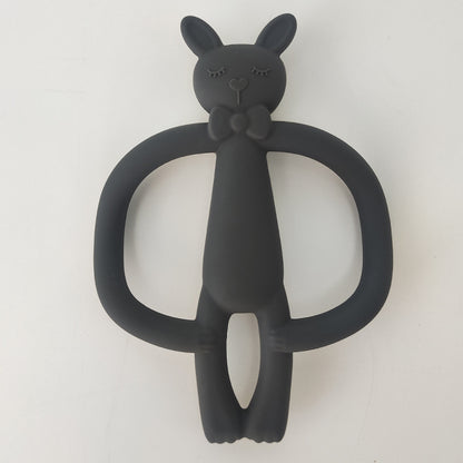 Silicone Baby Teether Rabbit Shape 2Pcs Set for Infant 14