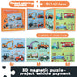 Children's Magnetic Animal Engineering Vehicles Puzzle Toys Wholesale
