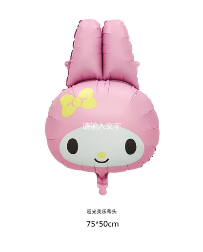 Sanrio Kuromi Melody Foil Balloons Birthday Party Decoration 5pcs 35