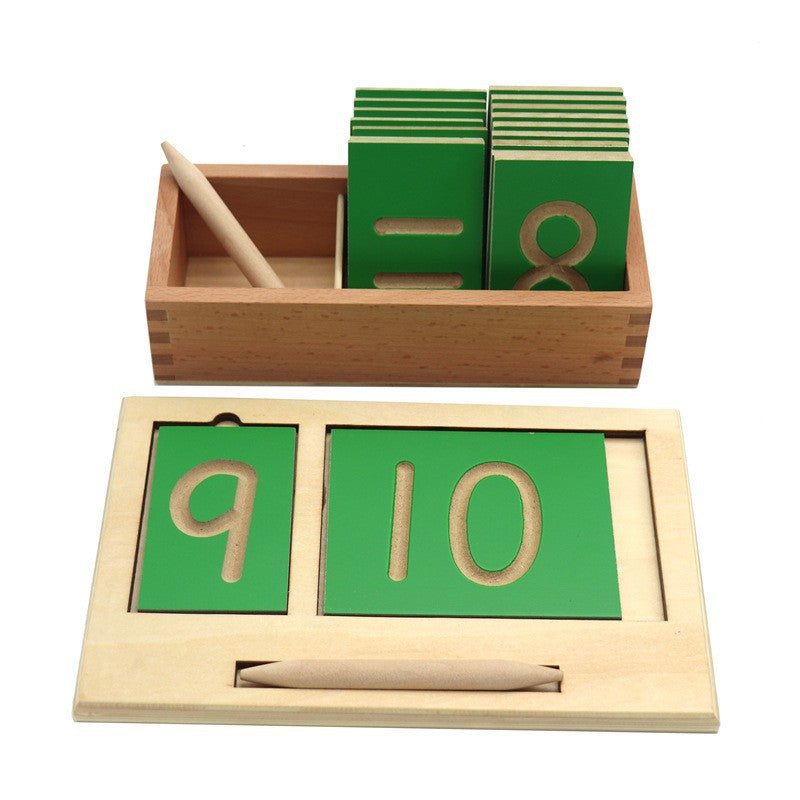 Wooden Montessori Toys Numeric Alphabet Descriptive Board 2