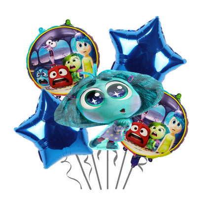 Inside Out Foil Balloon Set Birthday Party Decoration 5pcs 12