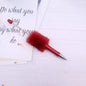 Fuzzy Plush Beadable Ballpoint Pens DIY Craft Supplies Decorative 6