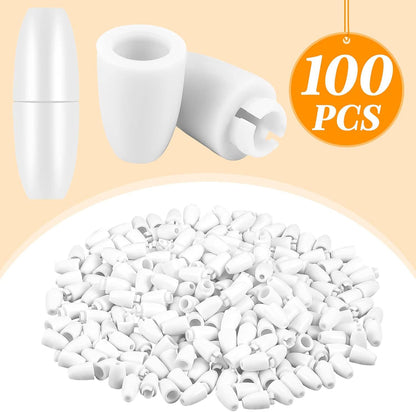 100pcs Food Grade PP Breakaway Safety Clasps Bead Barrel Connectors 5