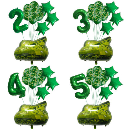 Military Tank Foil Balloon Set Boys Birthday Party Decoration 3